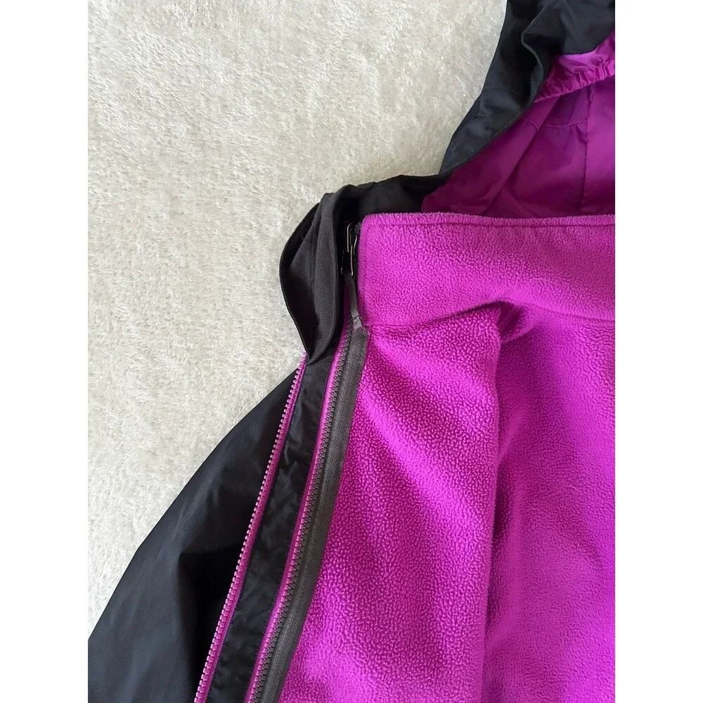 North Face Winter Ski Jacket Tri-Climate Zip In Fleece Jacket Layer Girls XL/16
